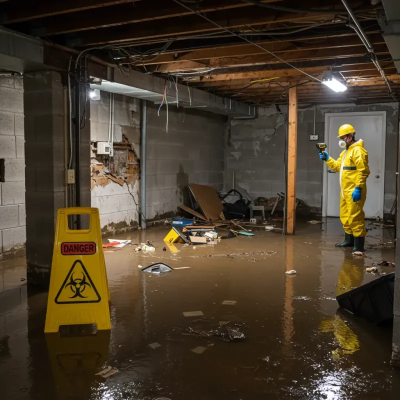 Flooded Basement Electrical Hazard in Lamboglia, PR Property